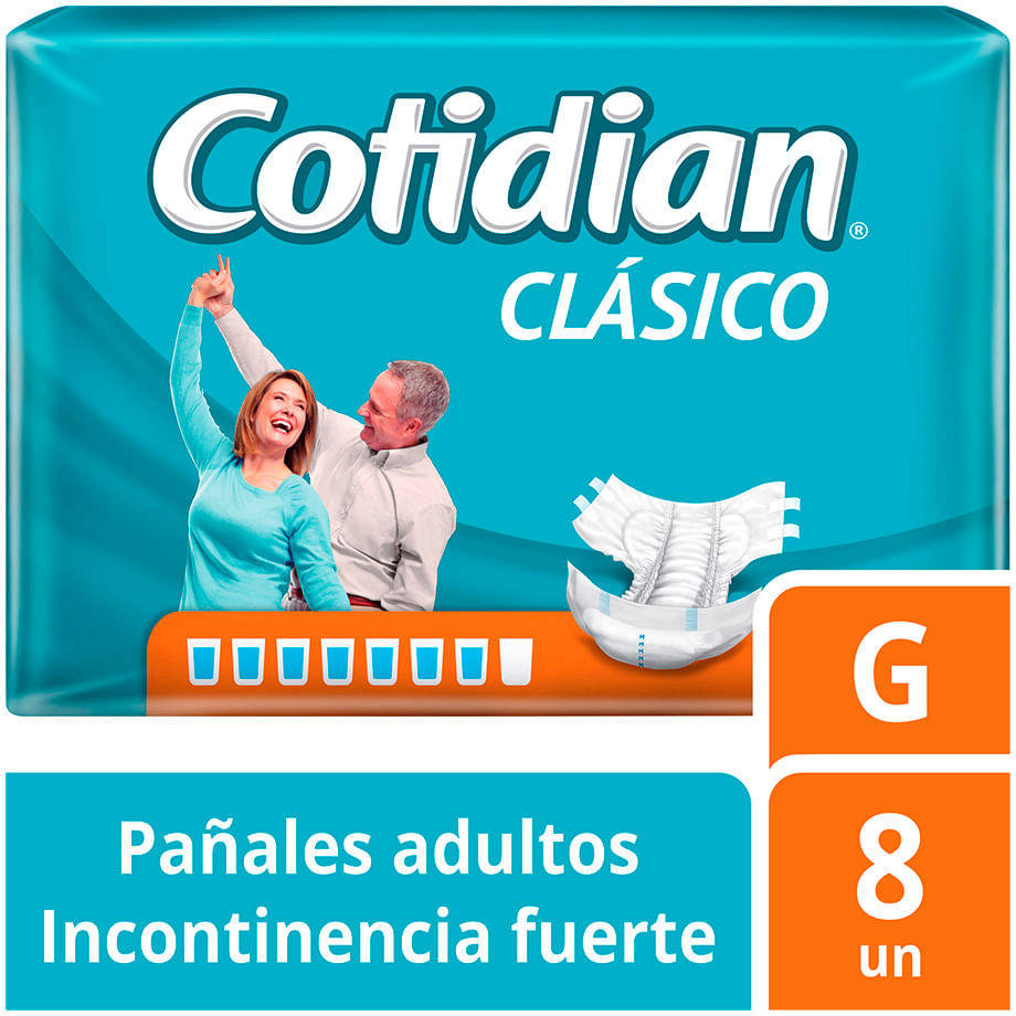 Foto Pañal Clasico Adulto Talla G incontinencia fuerte