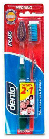 Foto Pack 2 Cepillo Dental Plus Mediano